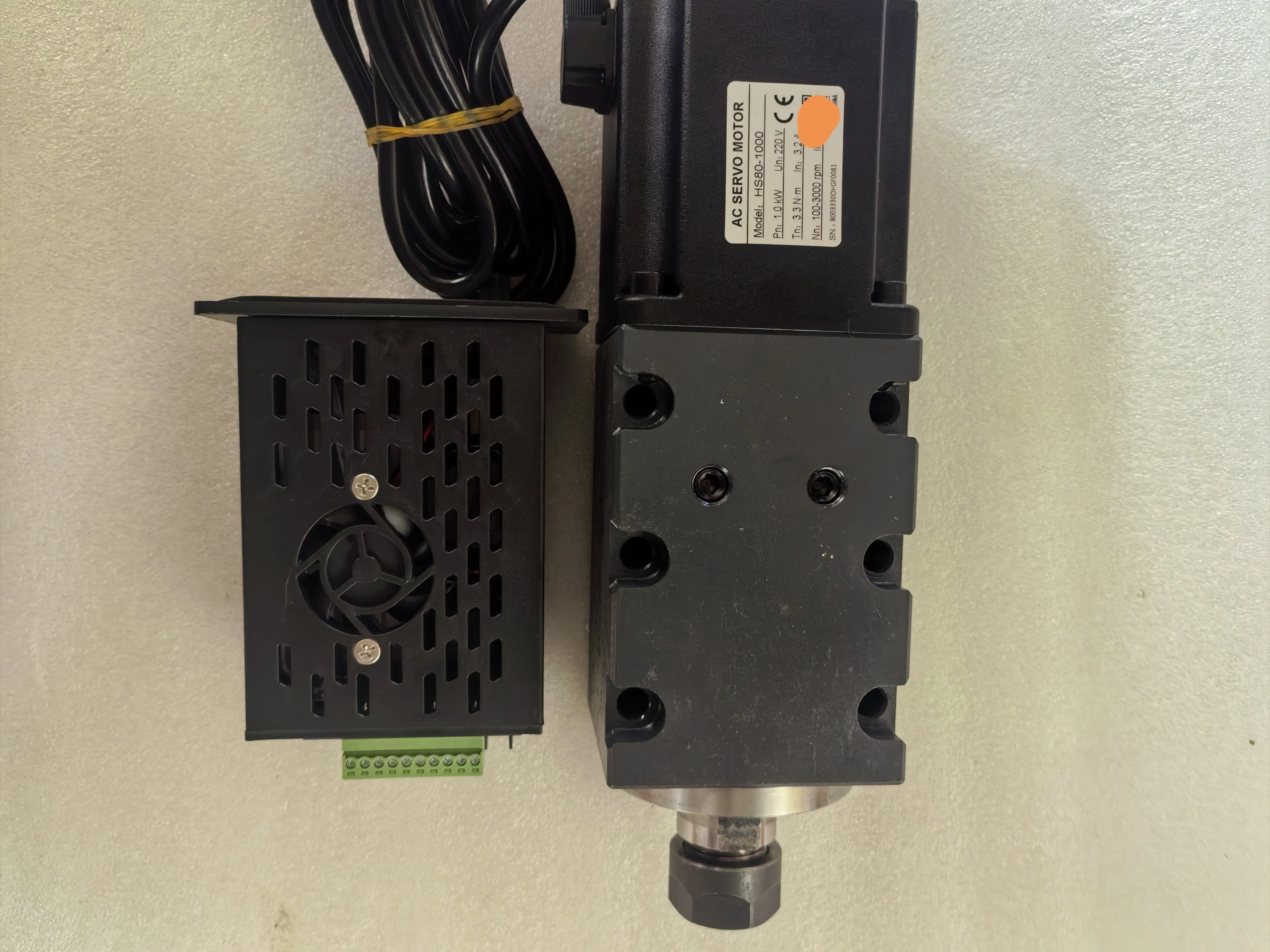 Permanent magnet brushless power head, full set of direct spindle, lathe side milling end