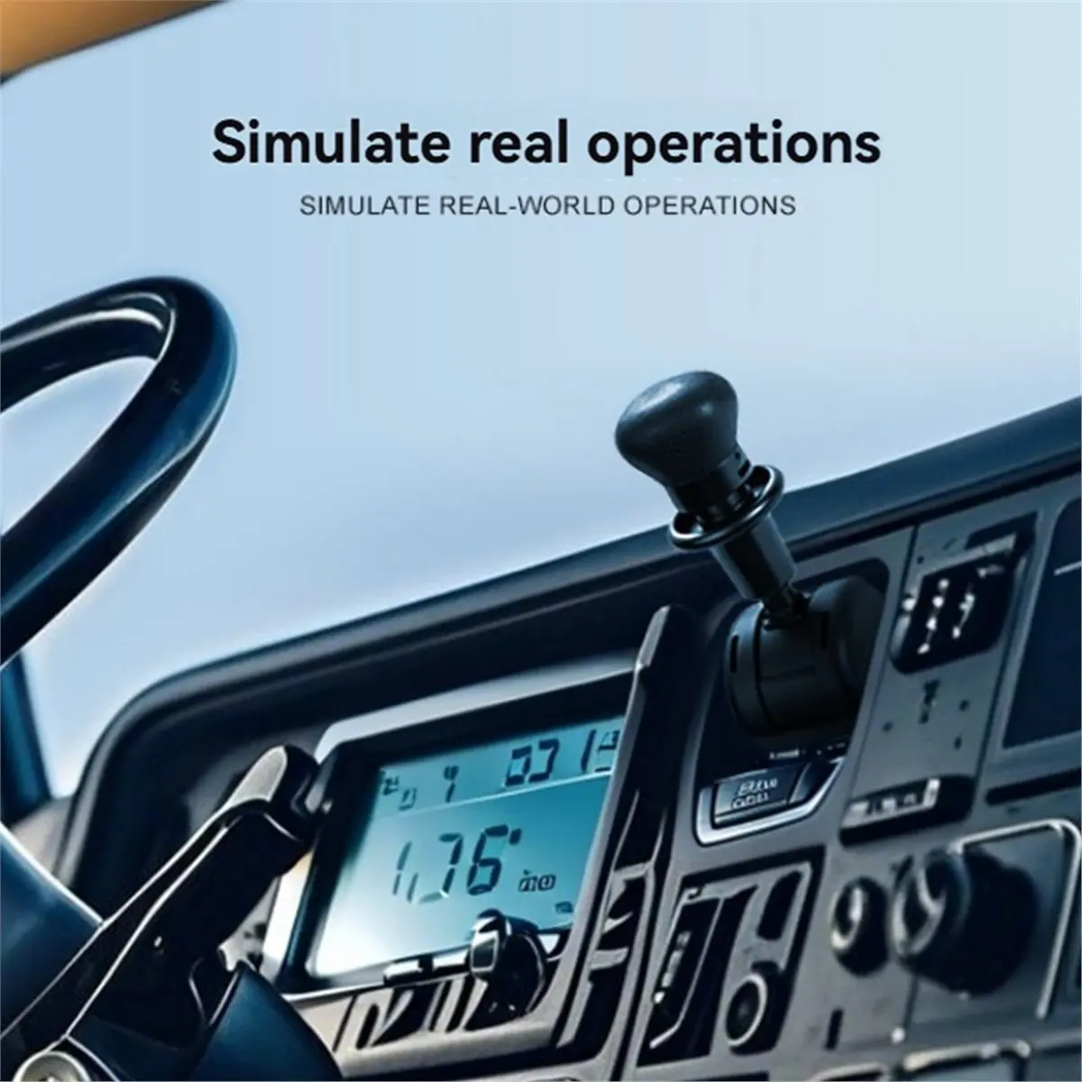 T35C PC USB Simracing Games Handbrake Air Release Sound Sim Racing Games Hand Brake for ETS2 European/American Truck