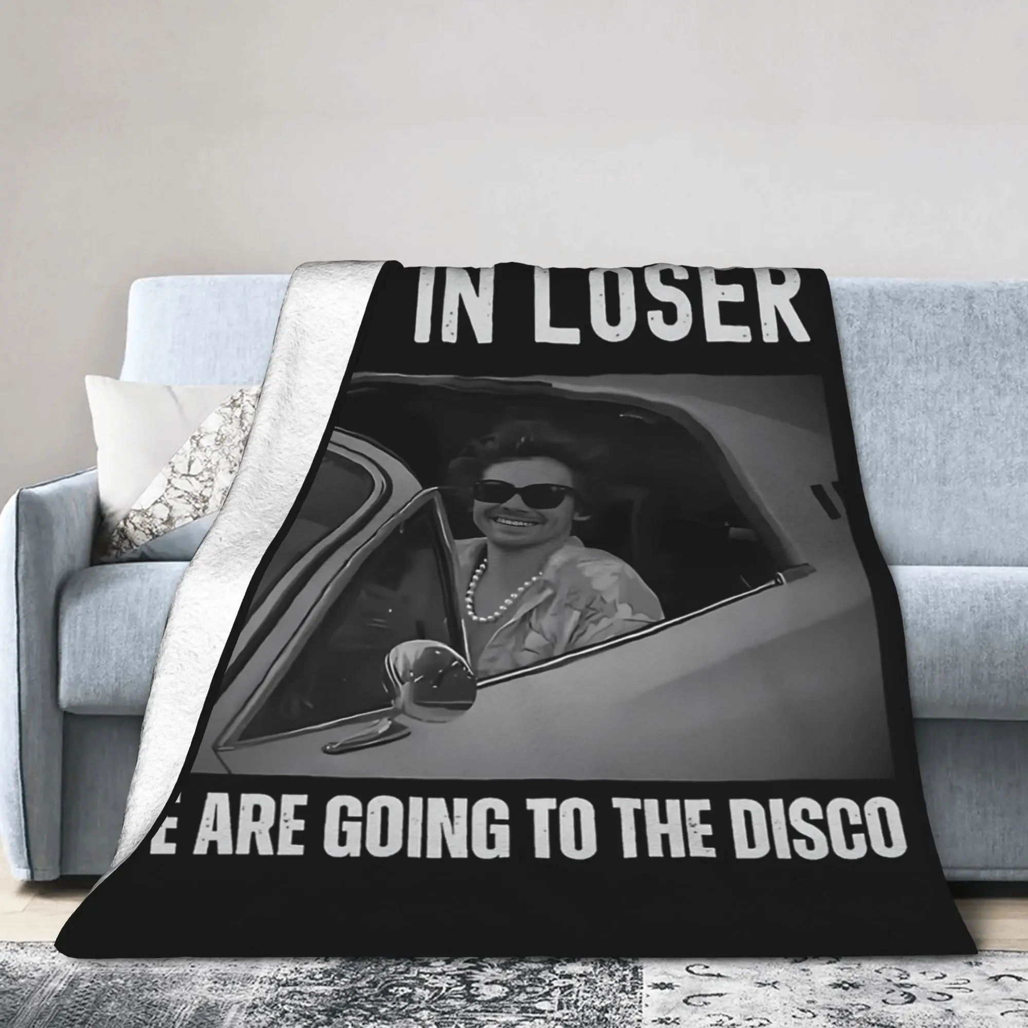 Harrys Styles Kiss All The Time Disco Blankets Fleece Summer  Multi-function Ultra-Soft Throw Blanket for Sofa Car Bedspreads
