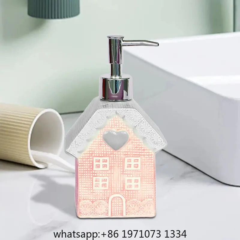 Manual Soap Dispenser Leakproof Mondern Elegant for Hotel Countertop Kitchen