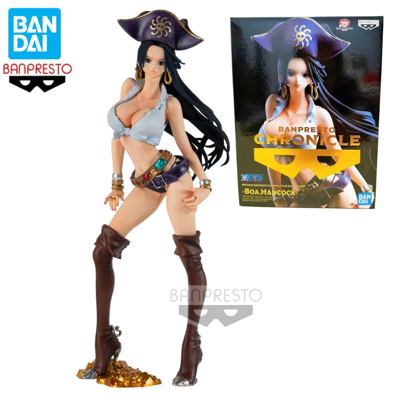 

In Stock Bandai BANPRESTO Chronicle FDS One Piece Boa Hancock Anime Action Figure Toy Gift Model Collection Hobby