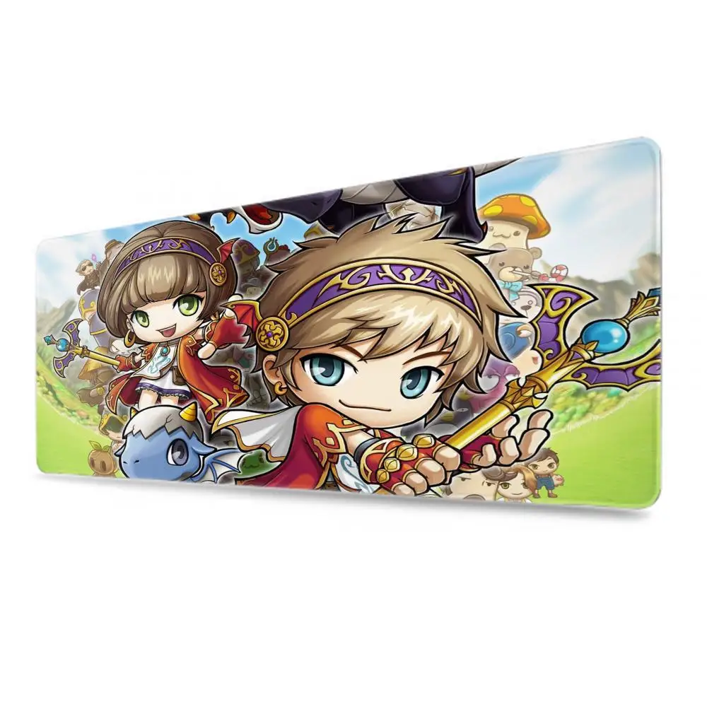 Anime Maplestory Mouse Pad Cute Kawaii Gamers Accessories Mouse Mats Xxl Mausepad PC Gamer Mousemat Gaming Rug Office Carpet