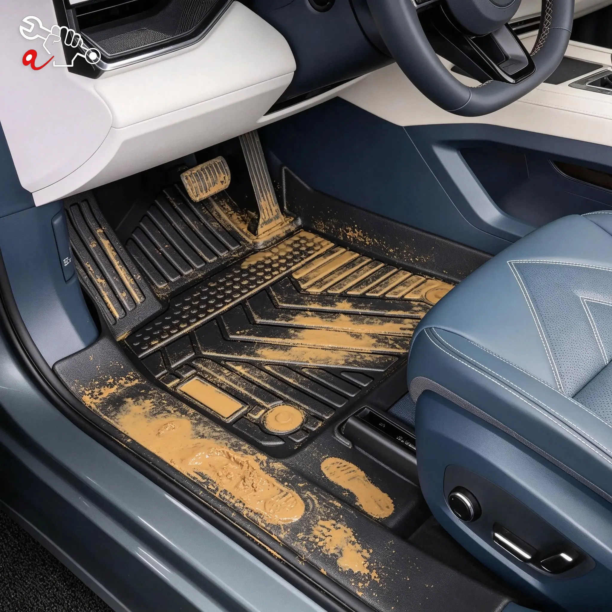 Left-Hand Drive Car Custom Fit Floor Mat For ZEEKR X 2023-2026 Waterproof Wear-Resistant Odorless Full Coverage Floor Liner