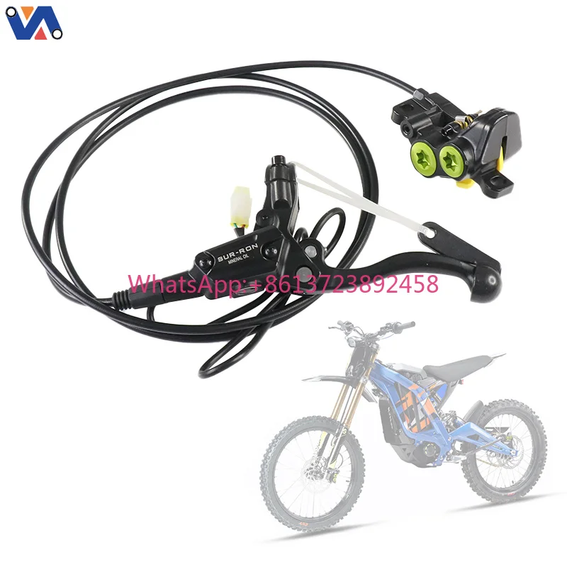 Upgraded Full Brake Kit, Handle Lever & Front Rear Brake Caliper for Sur-Ron Light Bee Off-Road Bike