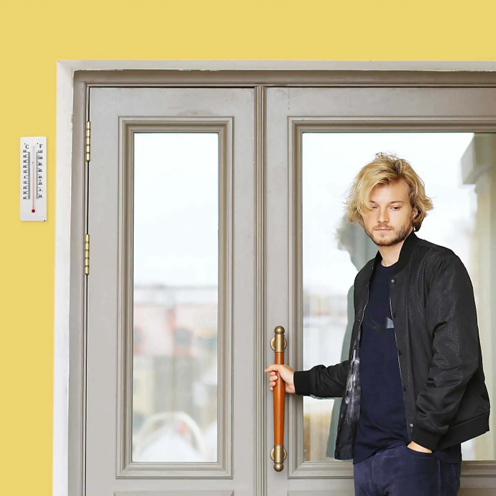 

Комплект из 2-х водонепроницаемых уличных держателей для ключей в виде термометра для скрытого хранения ключей на улице, для ворот и дверей, решение для безопасного хранения