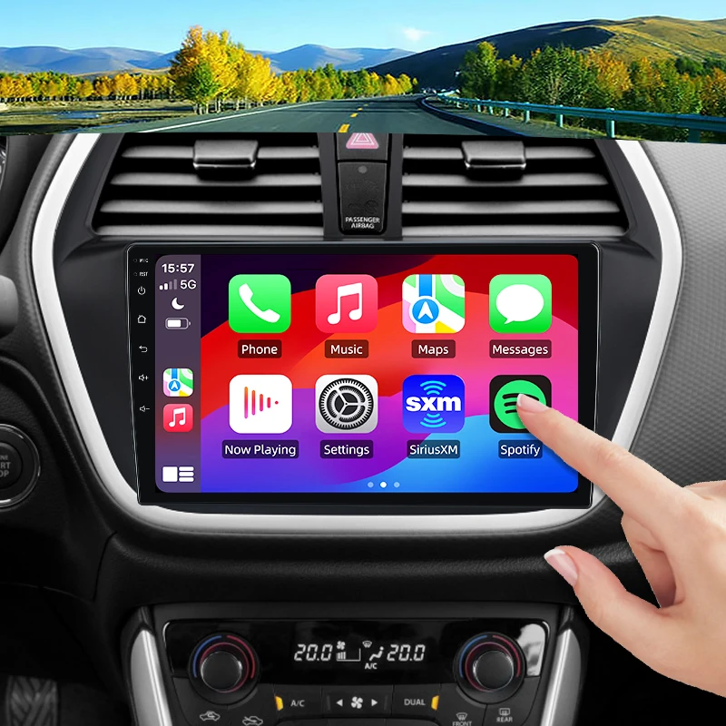 For Suzuki SX4 2 S-Cross 2012 - 2016 Wireless CarPlay Android Auto Car Radio GPS RDS WiFi BT 4G Multimedia Stereo