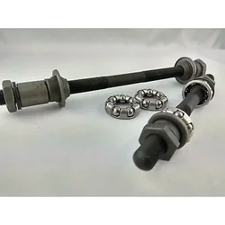 Portable Bicycle Axles Rear Front Axle Set Front Rear Wheel Hub Axle Hollow Shaft MTB Road Bike Bicycle Parts