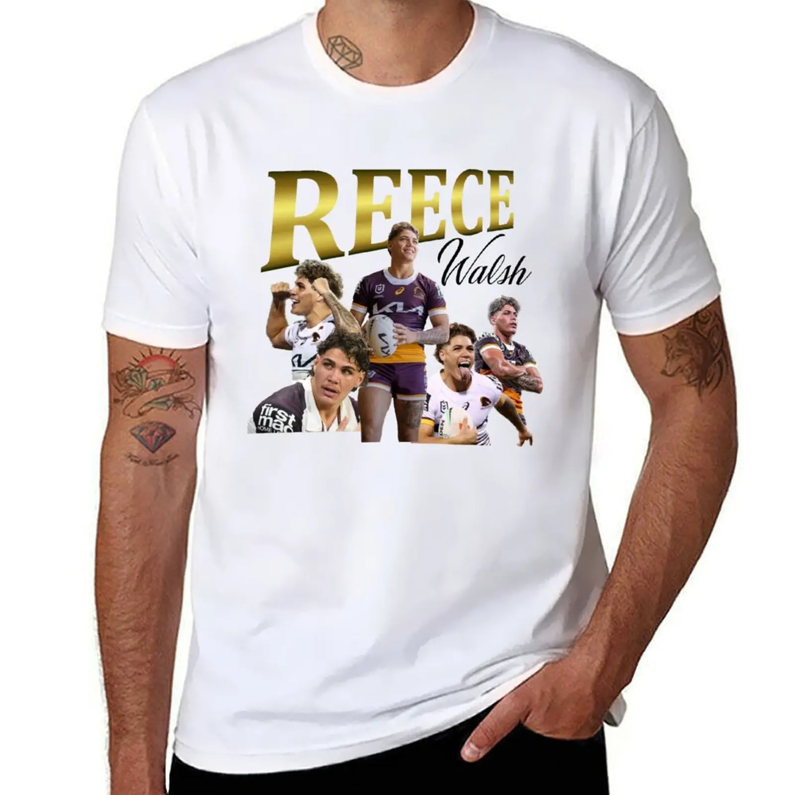 

Reece Walsh Collage 2.0 T-Shirt t shirts cotton 100% essential t shirt t shirt man cotton T-shirt