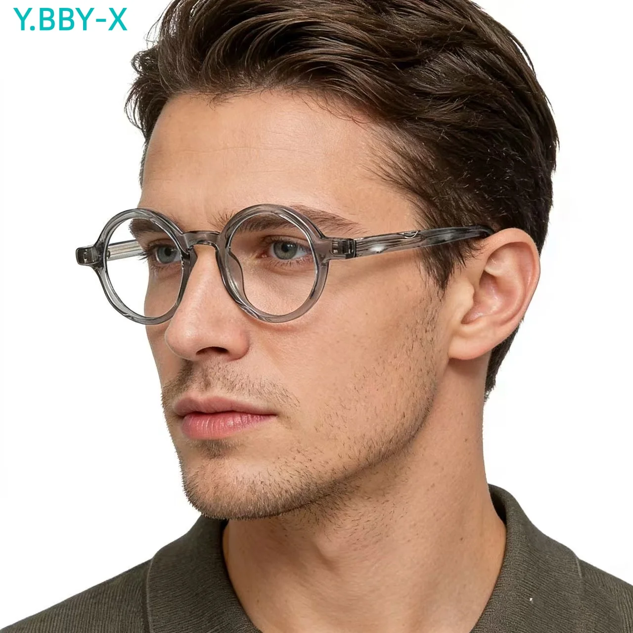

Очки для чтения Y.BBY-X TR90 круглой формы с защитой от синего света, оправа для женских и мужских очков по рецепту