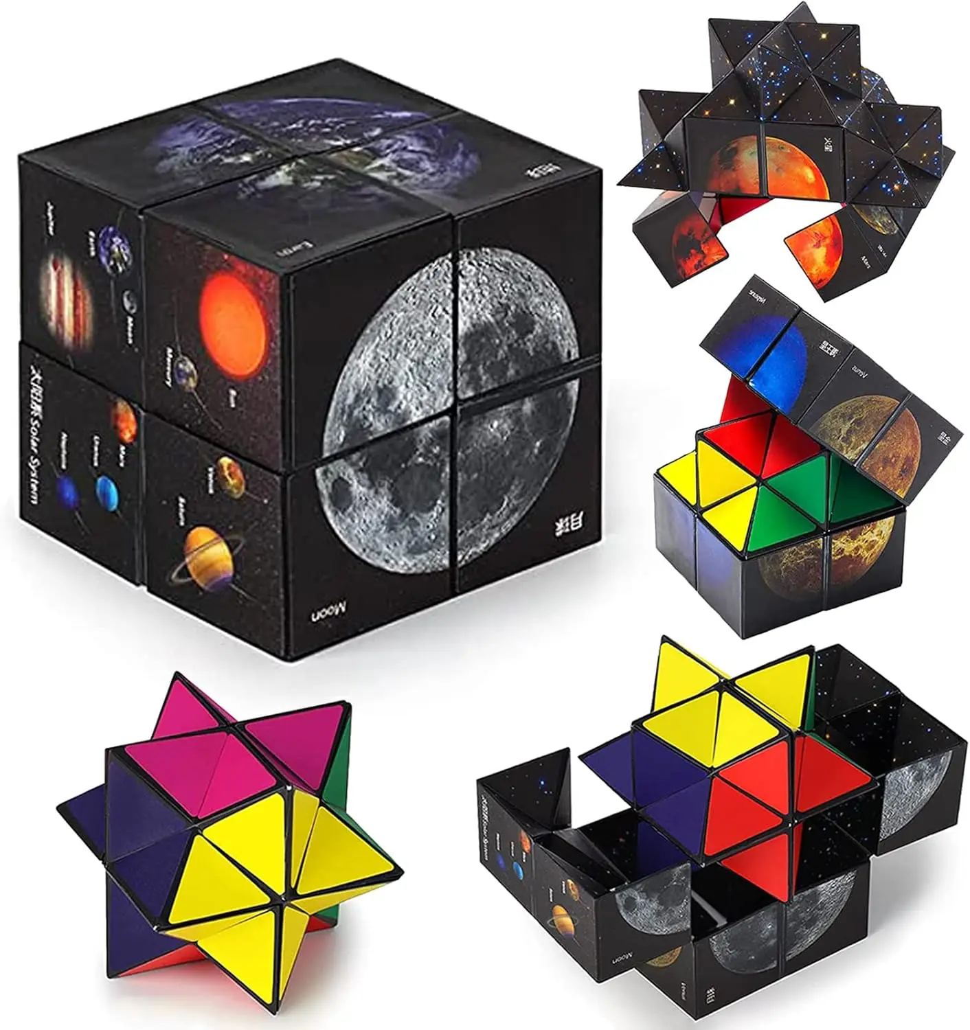 

Educational Fidget Magic Cube Toy for Kids Ages 7-12, Stress Relief Sensory Infinity Cube Gift for Boys and Girls