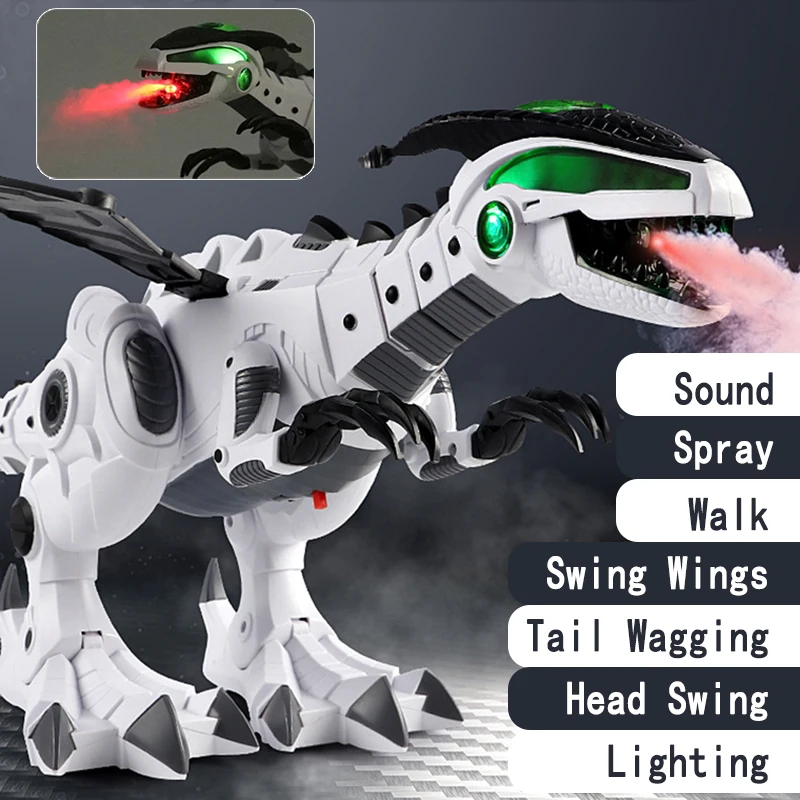 funny spray Dinosaurs animal cool stuff Spitfire dragon Electric Toys for boys 3 4 5 6 years old children kids Girls