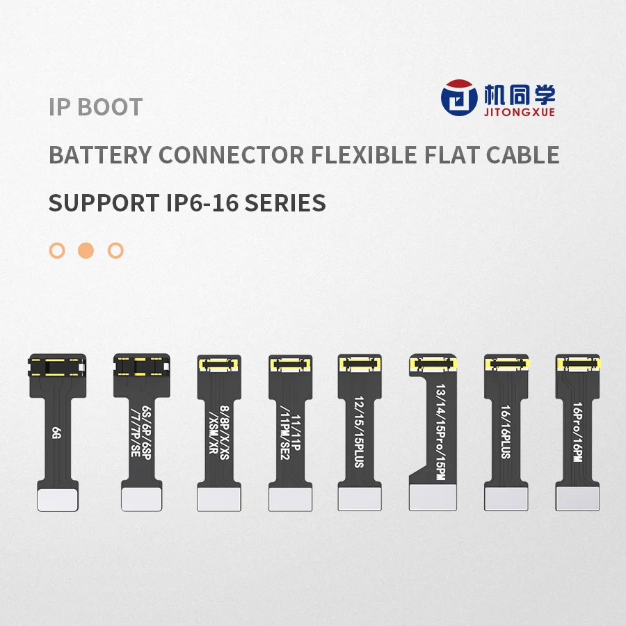 JTX BL-03 Power on Cable Battery Stand Soft Row for IPHONE 6-16PM Upgraded Toughness Resistant to Bending and not Easily Broken