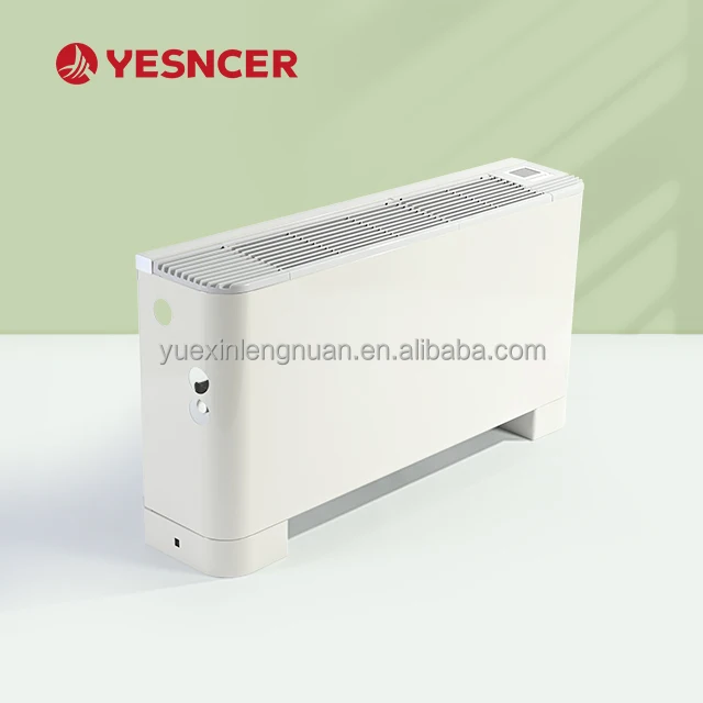 Sistema de bobina de ventilador de pie hidrónico Termostato de agua fría Unidad de bobina de ventilador vertical de Fcu montada en la pared Precio para calefacción y enfriamiento