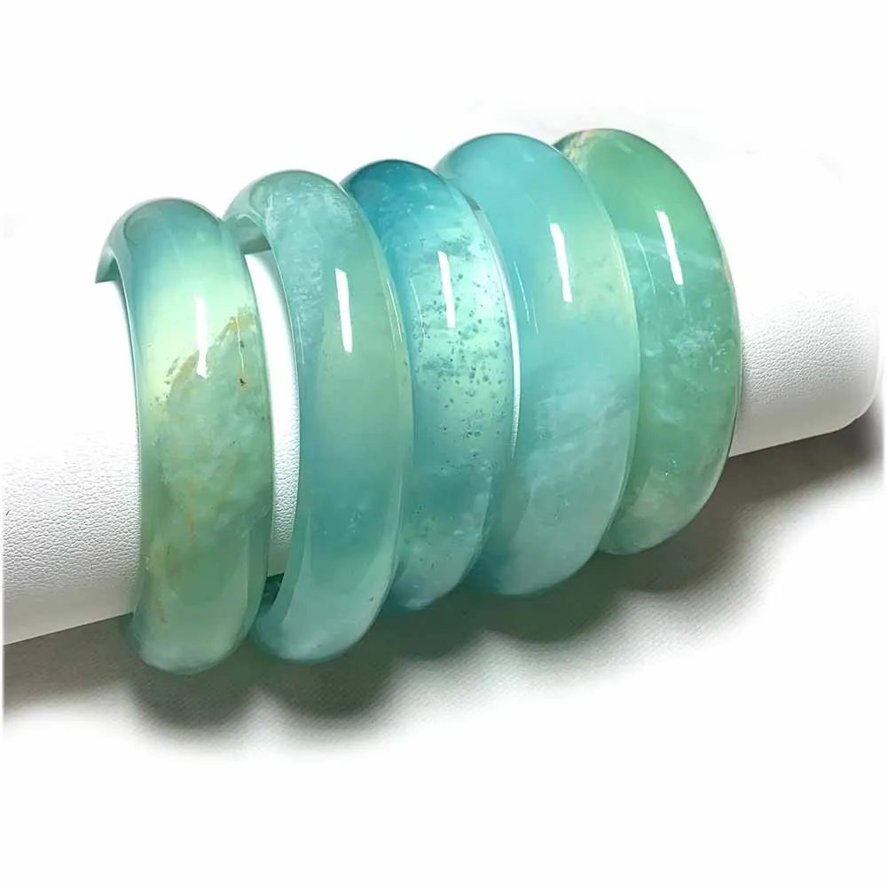 Veemake Natural Serpentine Jade Bangle Jadeite Bracelet Women's Fine Jewelry for Woman Lady Wedding Party Gift Charms Gemstones