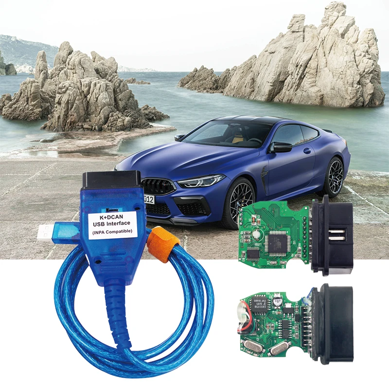 Диагностический Интерфейсный Кабель OBD2 Со Сканером K+CAN DCAN USB FT232RL Для BMW — Диагностические Инструменты Inpa