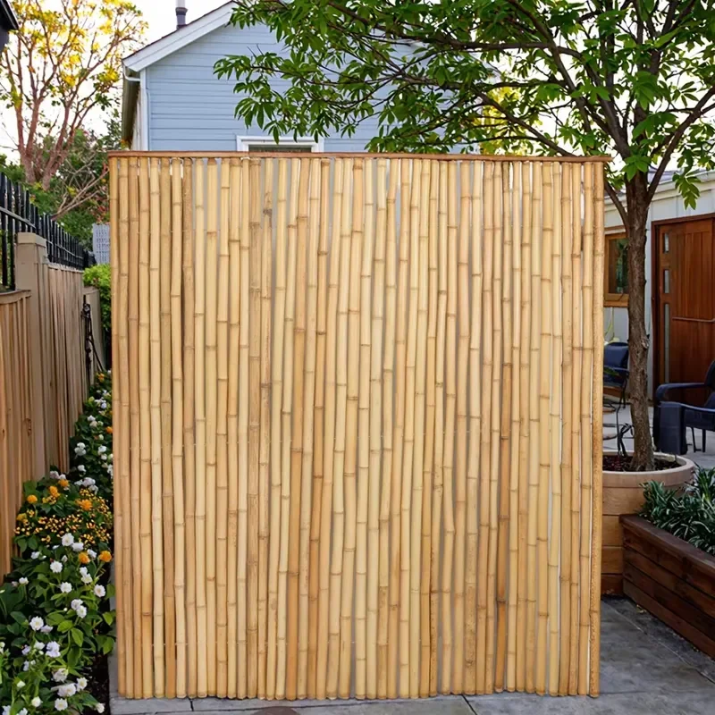 1.8m*2.4m Eco-Friendly Bamboo Fence Natural Woven Wood for Outdoor Decoration Farming Livestock Farm 3D Included
