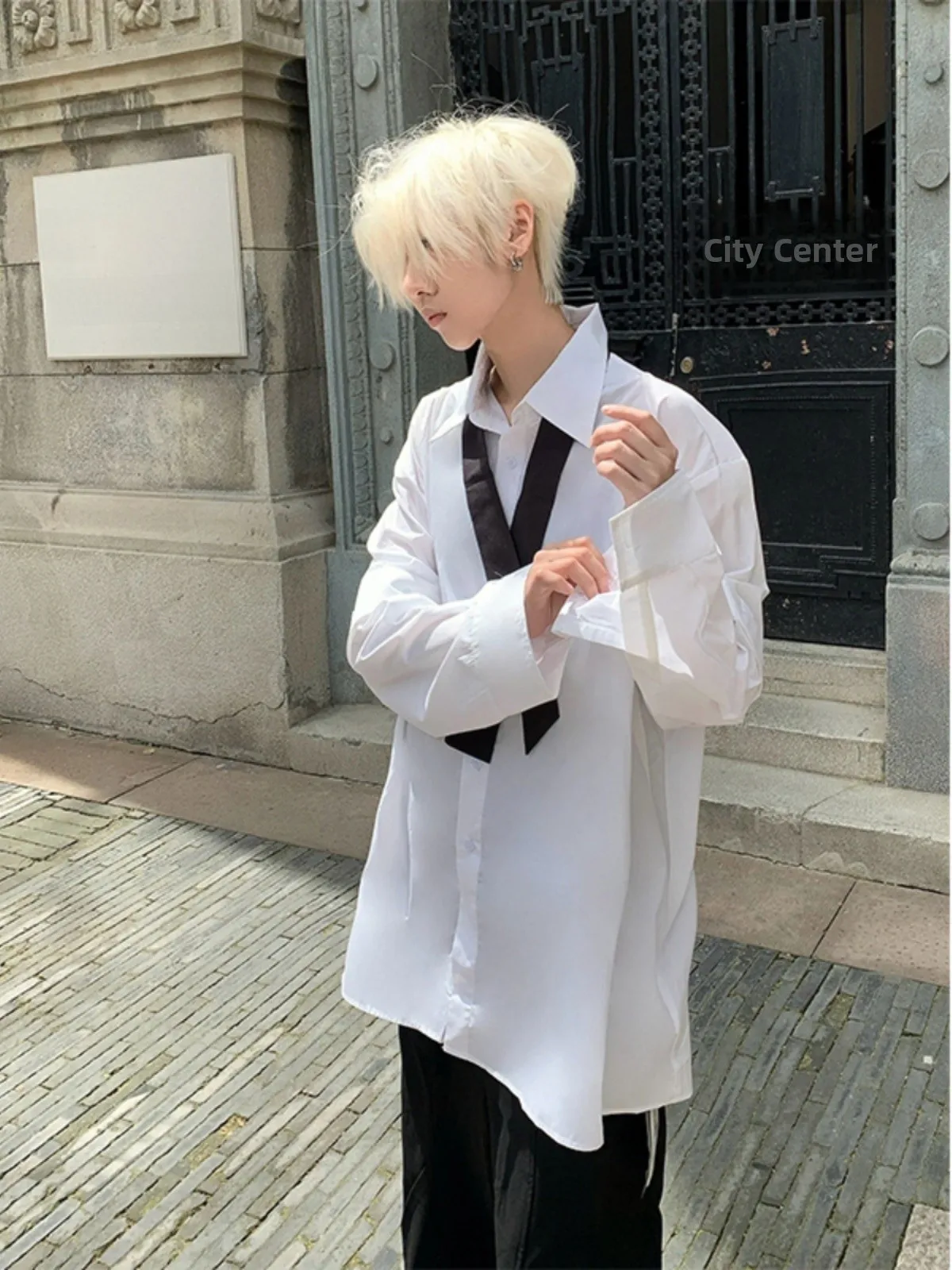 

White Detachable ort Sve irt Jaet for Men Summer Thin American Trendy Brand Youthful Haome DK orm irt