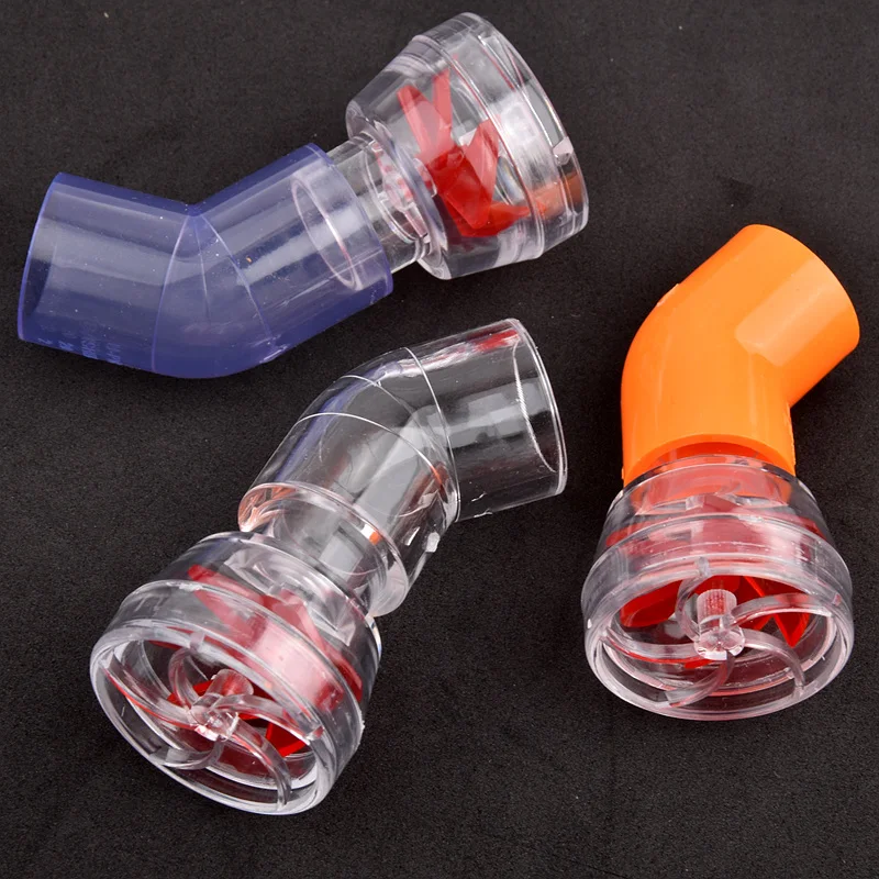 Aquarium Wave Maker Rotary Pump Head Tool Fish Tank Auto-Rotating 5-Blade Fan Kit Fish Tank Outlet Fan Nozzle Filter Accessories