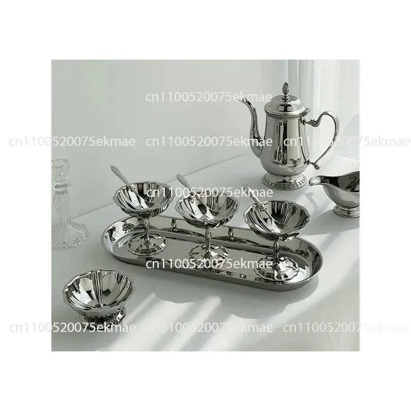 Steel Tray for Coffee Accessories, Afternoon Tea Oval Cutlery Tray and Decorative Item – Minimum Order Quantity: 2 Pieces