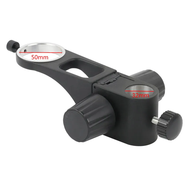 50mm 76mm Focusing Holder Foldable Rotating Articulated Arm Stand Stereo Microscope Industry Solder Digital Camera Table Tripod