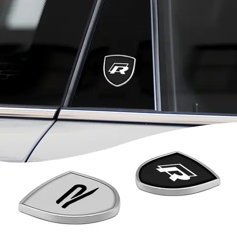 1/2pcs 3D Metal Car Styling Shield Emblem Badge Stickers For Volkswagen VW Touran Beetle Golf Passat Jetta Polo Bora CC Lavida