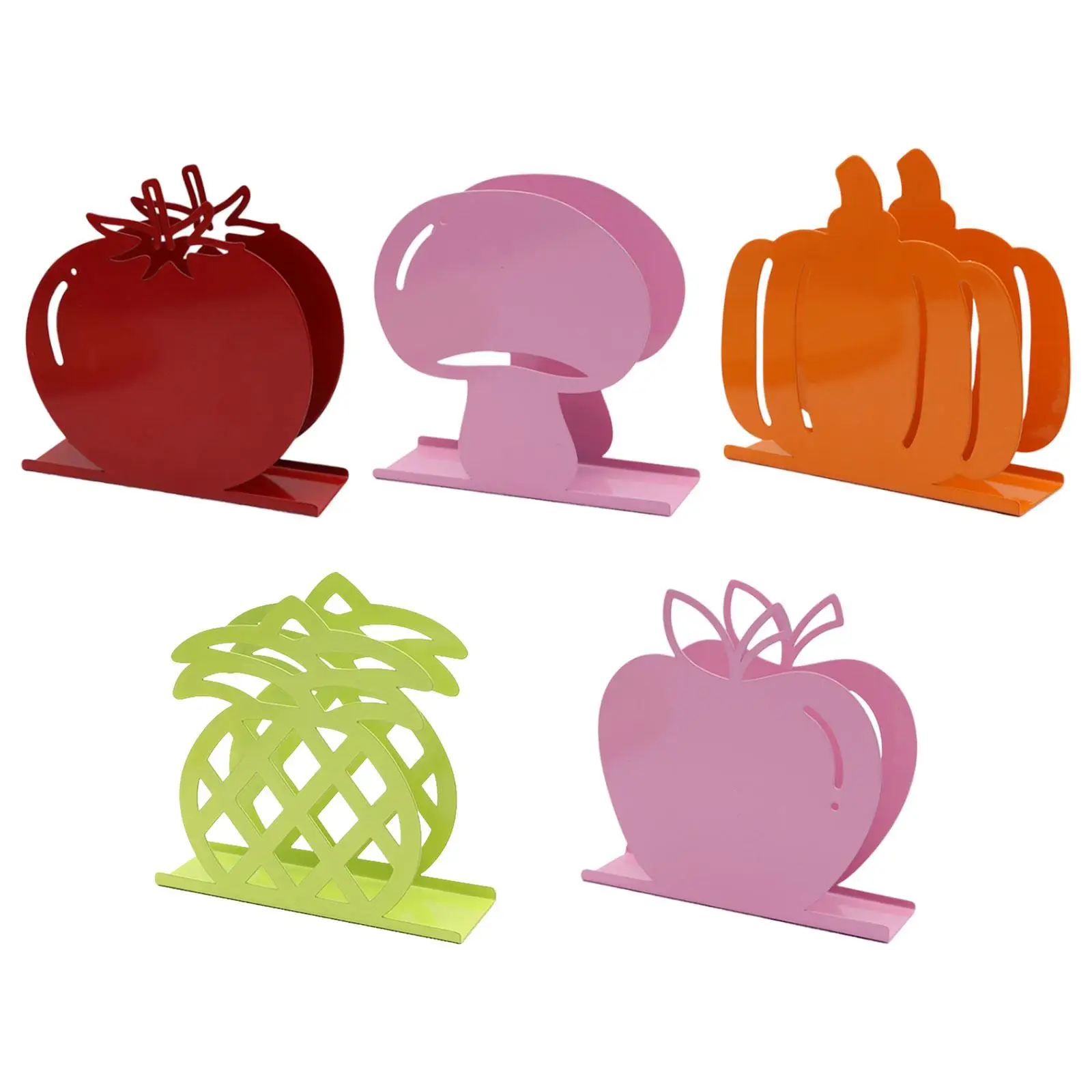 Cute Napkin Holder Stand Tabletop Metal Tissue Dispenser Organizer for Party Indoor Outdoor
