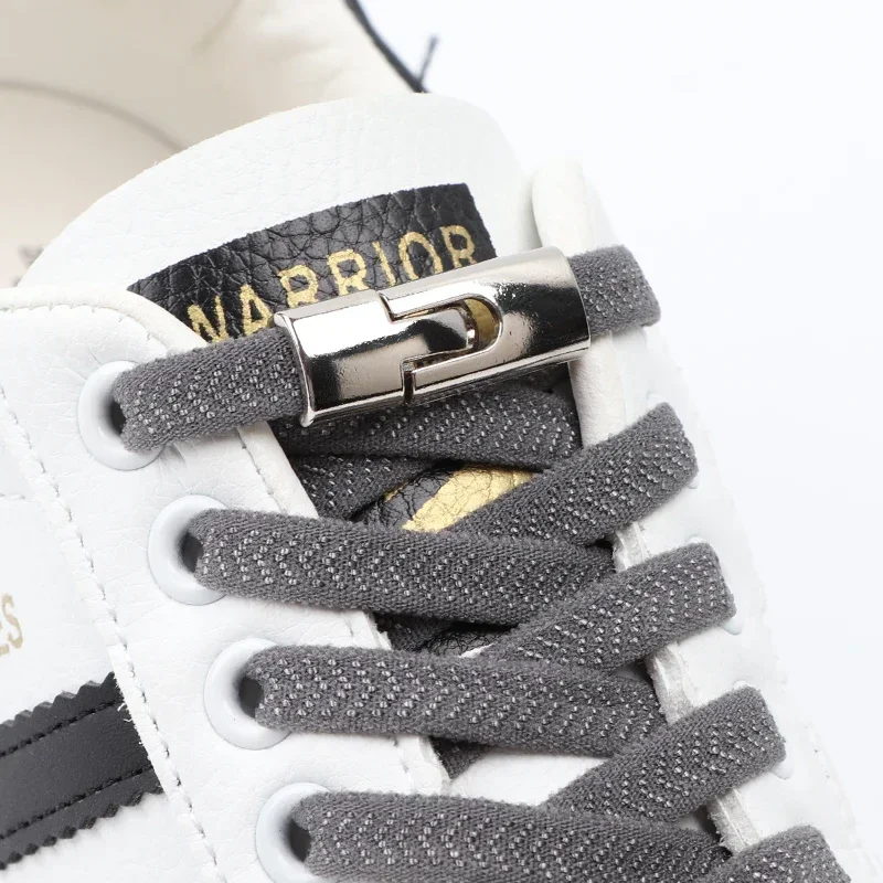 

Шнурки для кроссовок без завязок, эластичные плоские, для детей и взрослых, без завязывания, резиновые ленты, 1 пара