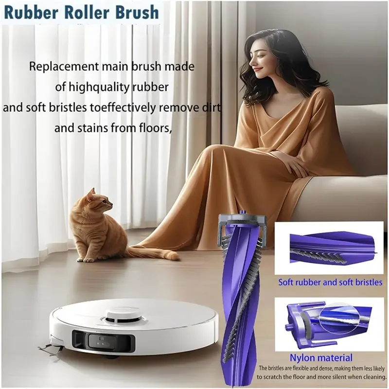 For Narwal Freo X10 Pro Robot Vacuum Accessories Kit- Main Brush, Side Brush, Filter, Dust Bag(14-Pack), Mop Pad-[2026 Parts]