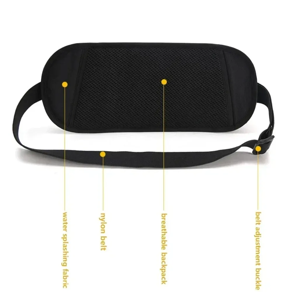 Waterproof Waist Pack Security RFID Blocking Outdoor Sports Phone Belt Jogging Money Belt