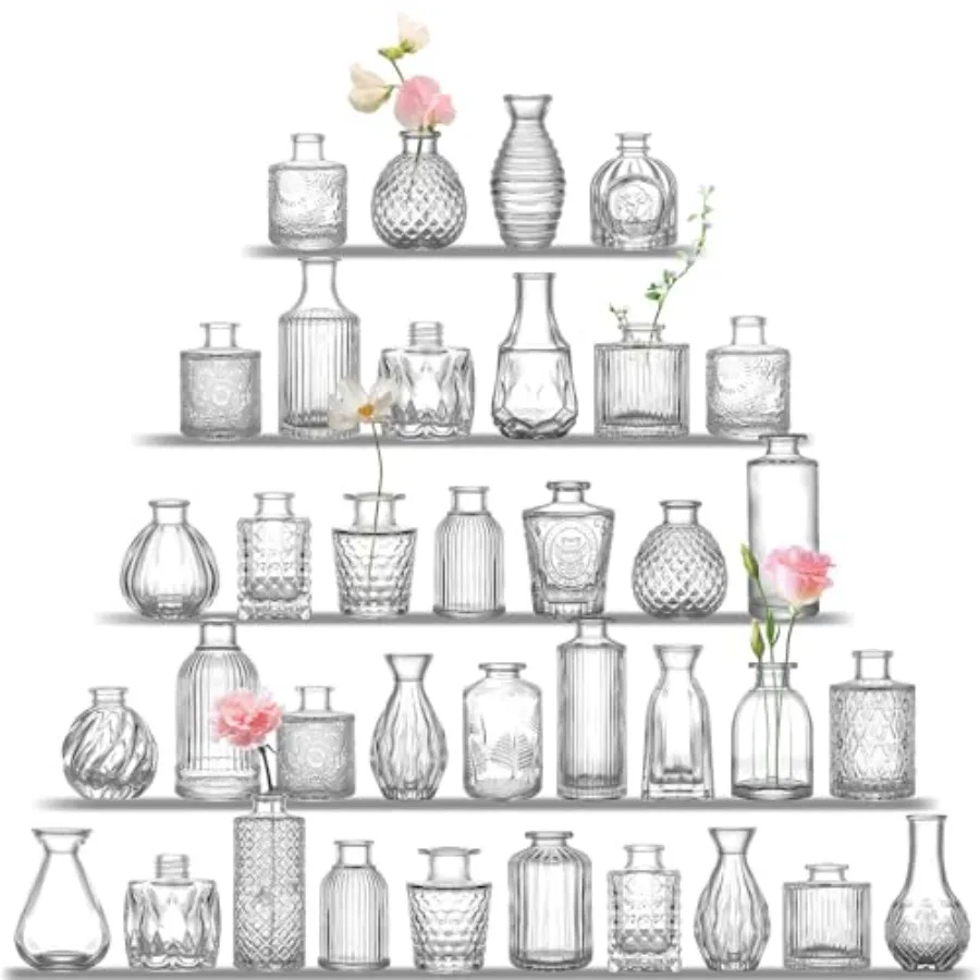 Clear Glass Bud Vas…