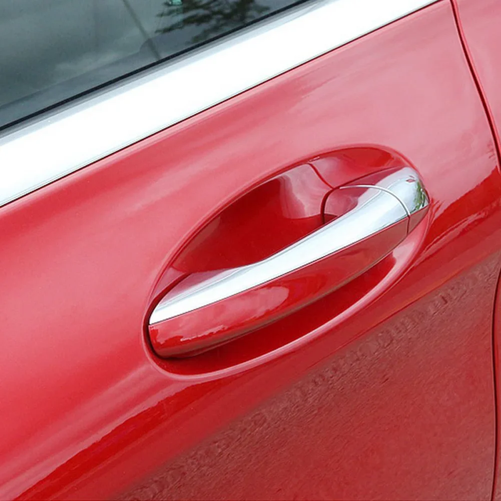For Mercedes Benz C Class W205 E Class W213 GLC X253 2015-2023 ABS Chrome Car Accessories Door Handle Cover Trim Frame For LHD