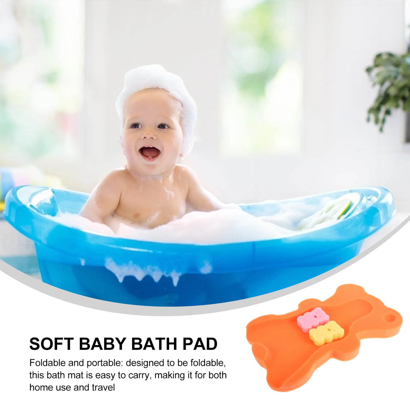 

Мягкий нескользящий коврик-подушка для купания младенцев, подушка-подставка для новорожденных в ванной, защитная подушка для душа для малышей