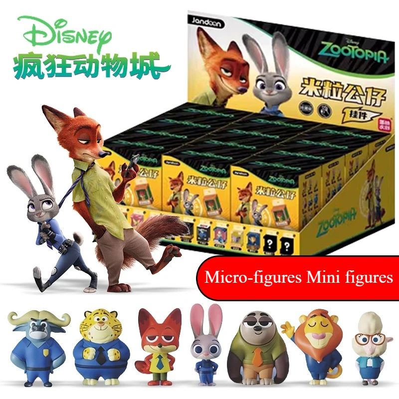 

Cartoon ZOOTOPIA Mini Micro Figure Collectible Surprise Blind Box Toys Cute Desk Decor Miniature Judy Nick Kids Birthday Gifts