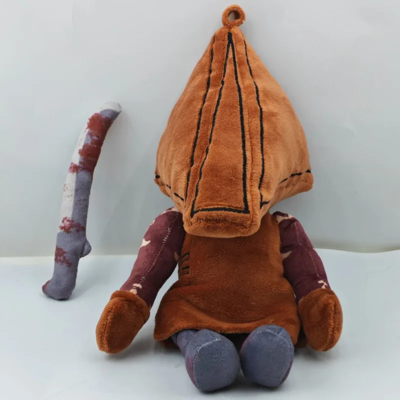 

Horror Game Silent Hill Plush Cute 30cm Triangle Head Holding A Knife Doll Anime Peripheral Stuffed Doll Toy Gifts