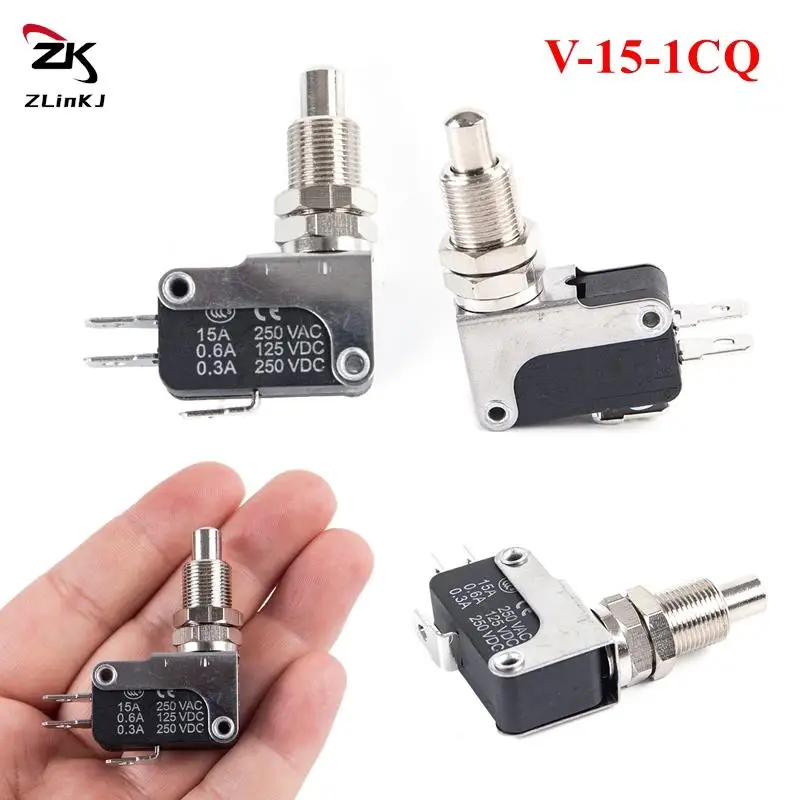 High Quality V-15-1CQ Limit Micro Fretting Switch Plug Panel Type Point Action / Stroke Travel Switches M10 Mounting Size 2MM