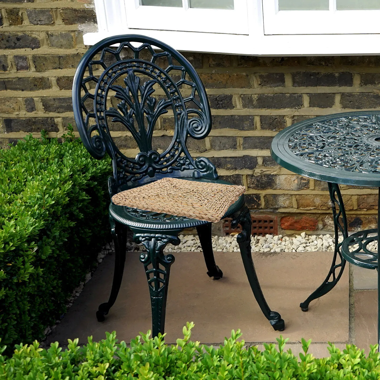 

Straw Yoga Seat Cushion Square Woven Floor Cushion Comfortable Breathable Meditation Mat Bedroom Living Room Floor Pad