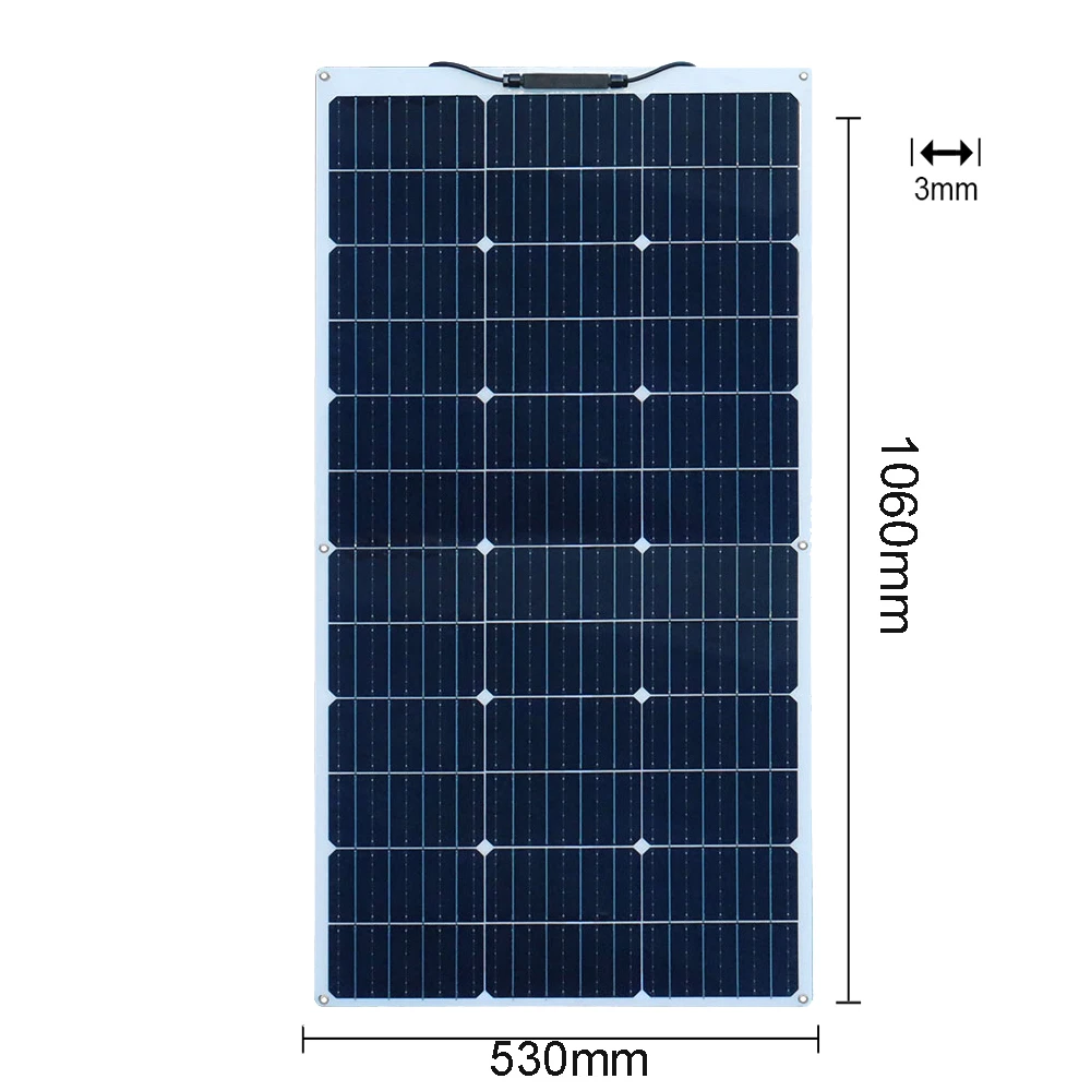 150W 300W 450W 600W Flexible Solar Panel 12V Solar Charging Panels Battery Charger Photovoltaic Panel for Home Balcony Camper RV