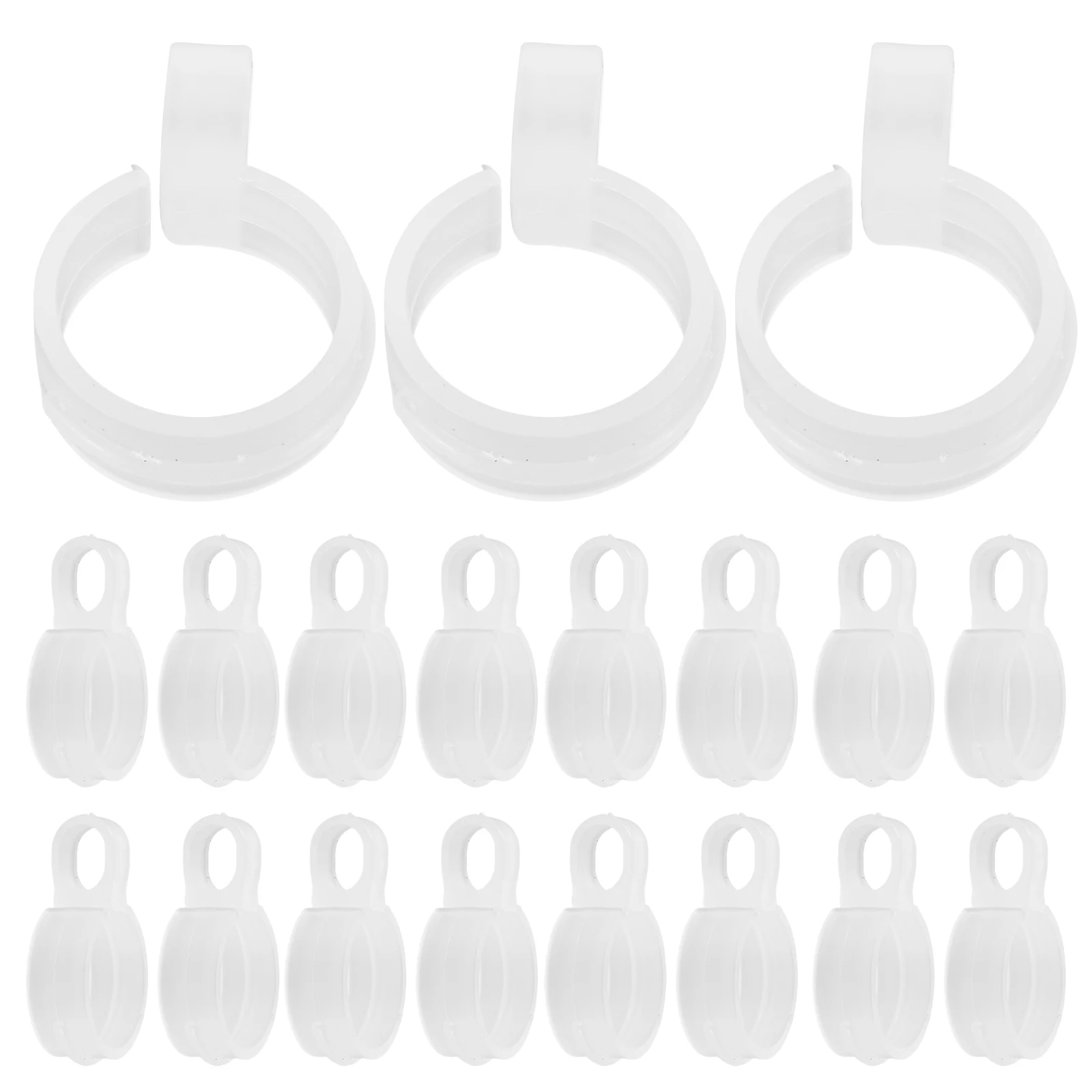 

50Pcs Embroidery Tube Clamp Buckles Multipurpose Sewing Frame Clips Fit 2.9-3.4cm Pipe Windproof Laundry Rack Hanger Hooks