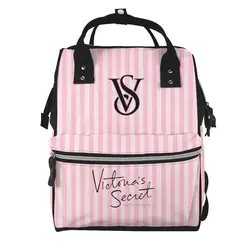 Love-Victoria-S-Pink-Secret Mommy Bag New Fashion Milk Storage Handheld Canvas Matching Backpack Women's Bag Baby Mom Bottle Bag