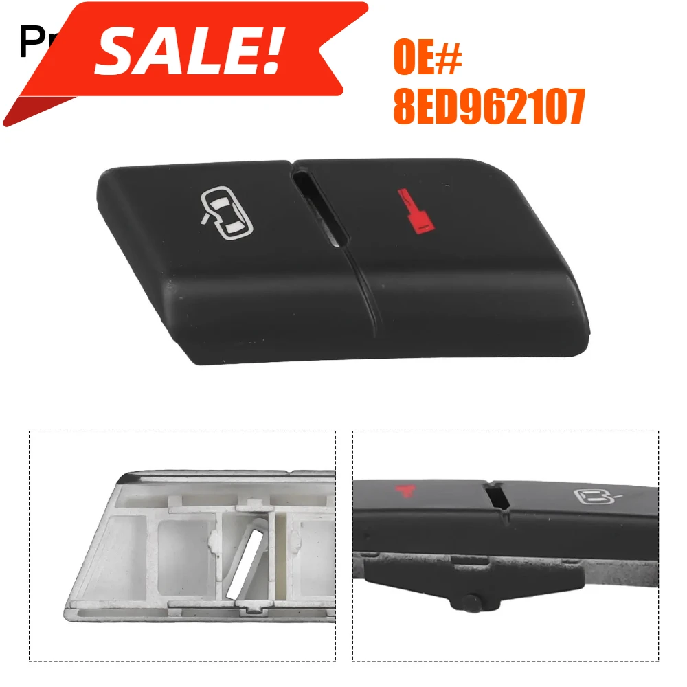 

Передний левый центральный дверной замок для разблокировки - крышка кнопки переключателя 8ED962107 Черный пластик для Audi- B6 B7 A4- S4 RS4 Exeo 2001-2008