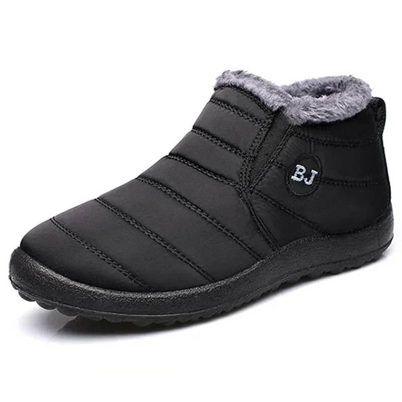 Winter Shoes Botines Keep Warm  Ankle Boots Snow Botas Mujer Slip on Black Winter Boots Purple Plus Black Botas Mujer Low Price