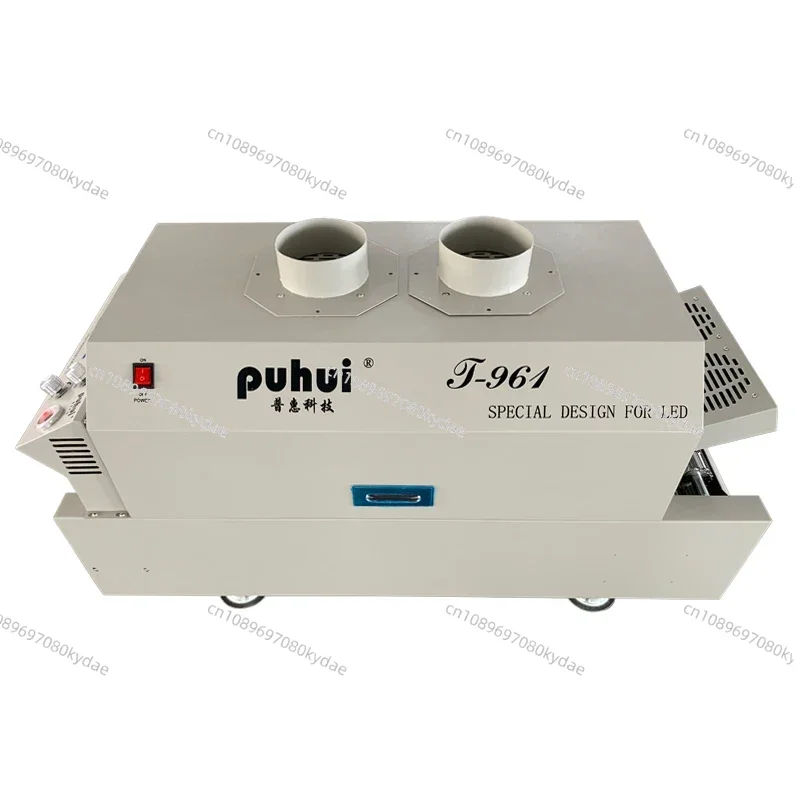 puhui Pcb Manufacturing equipment t-961 reflow soldering machine 6 warm zone reflow oven t961 hot Air Solder Reflow Oven with CE