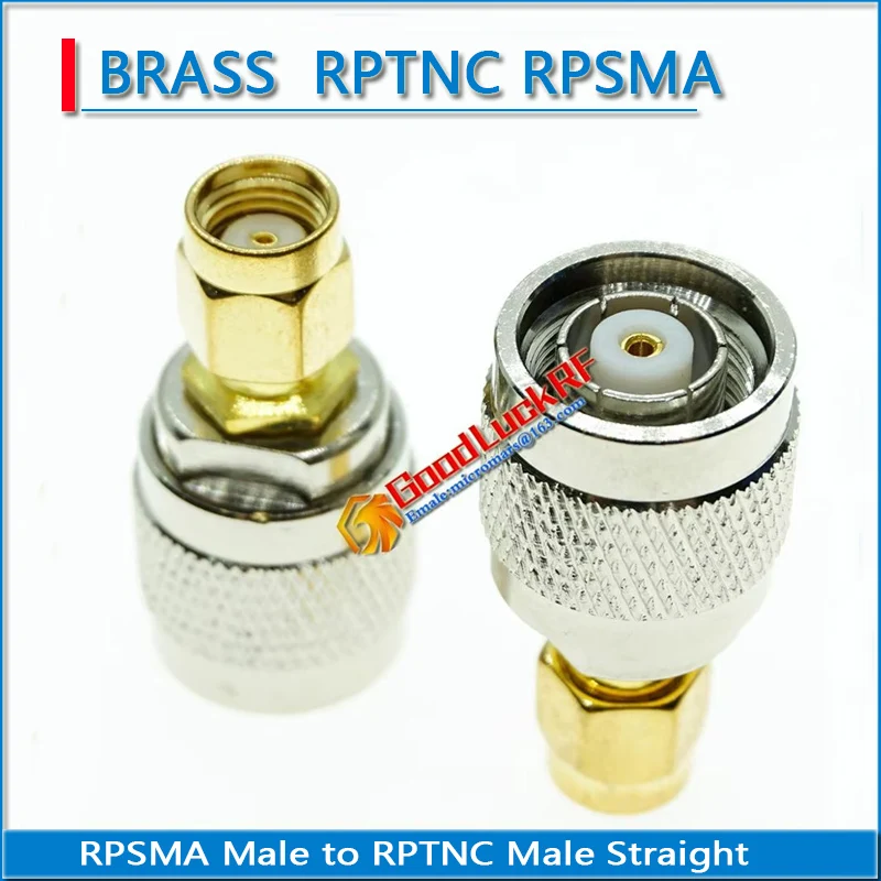 RP SMA  RPSMA Male to RPTNC RP-TNC RP TNC Male Straight Plug RPTNC to RPSMA Brass Straight RF Connector Socket Adapters