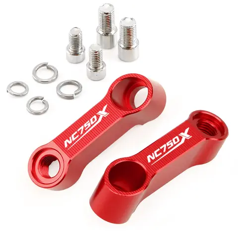 För HONDA NC750 NC700S NC750X Tillbehör NC 750 X Backspegelförlängare Motorcykel Aluminium Spegelförhöjare Fäste 10 best sales Honda NC 750 x 2021 - №8