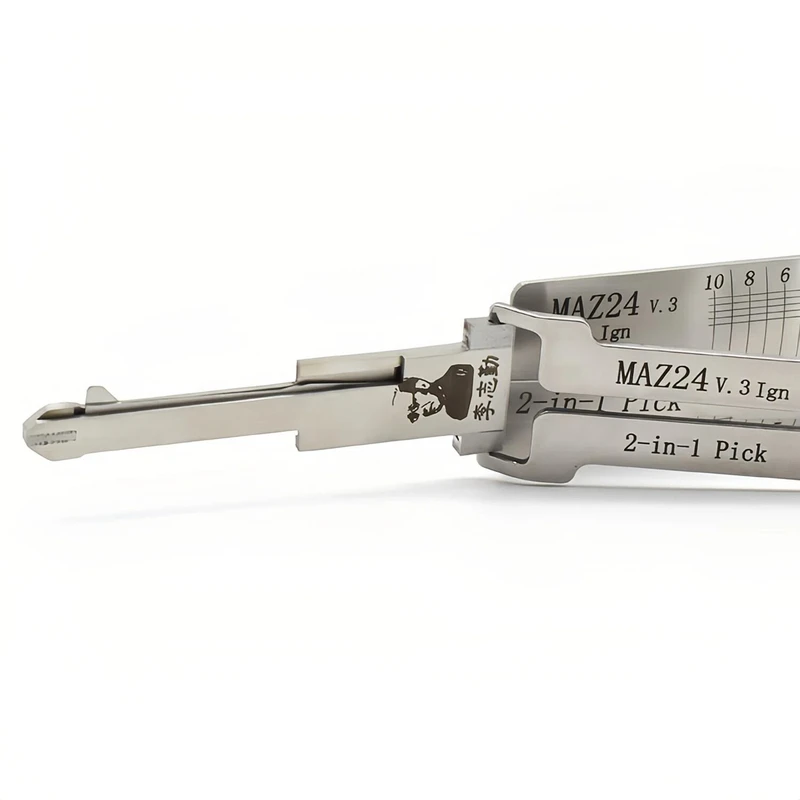 Lishi MAZ24V.3 2 in 1 Locksmith Tool Lock Pick & Decoder Flat Milling for Mazda 2/3/5/6/8/Haima models view 4