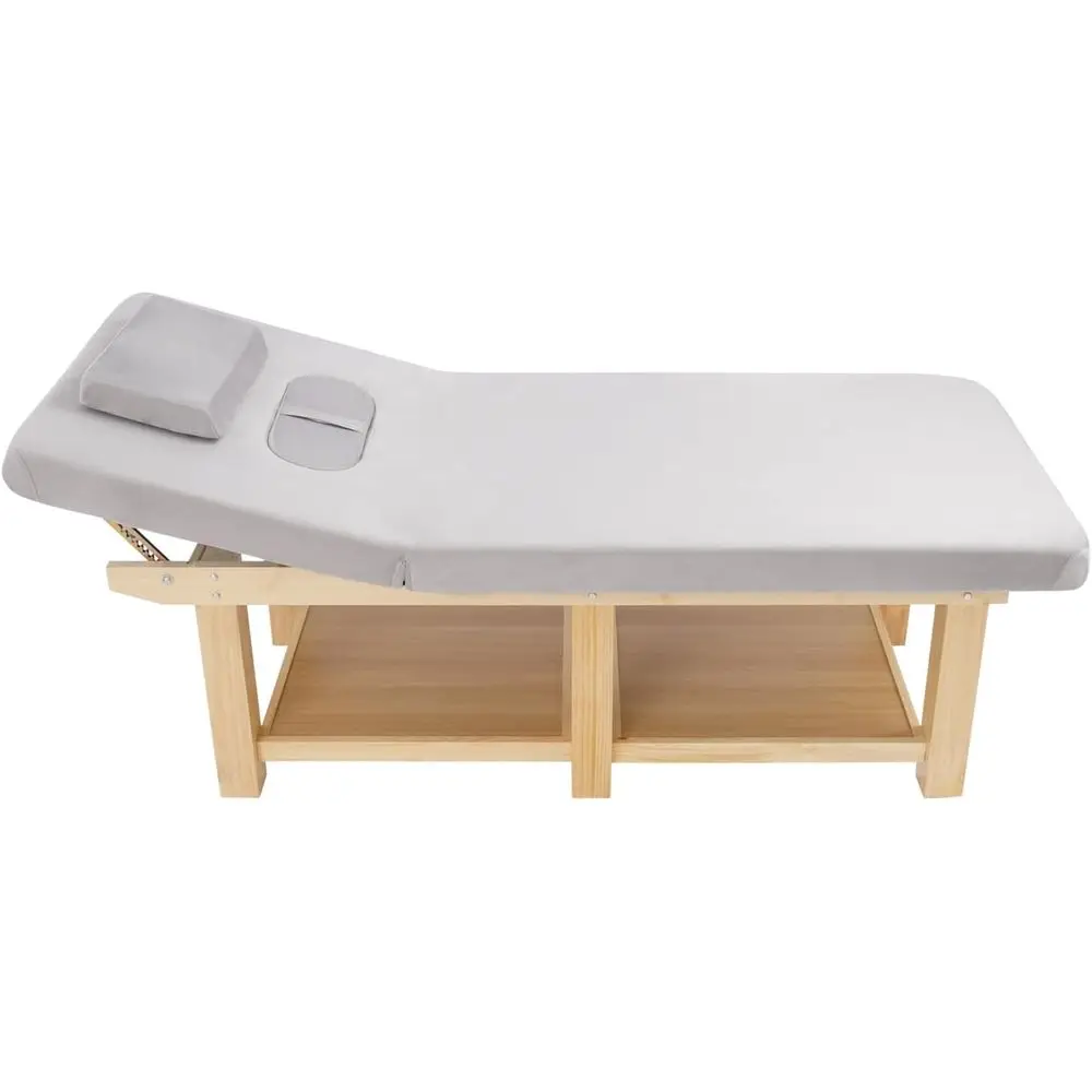 

Массажный стол с 6 регулируемыми ножками для физиотерапии и спа-процедур, грузоподъемность 400 кг, 80x190 см, серый