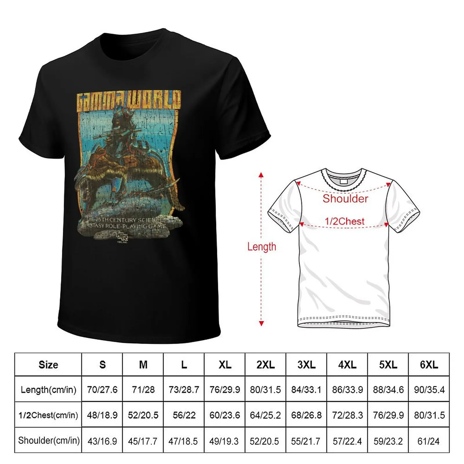 Gamma World 1978 T-Shirt man t shirt cotton T-Shirt
