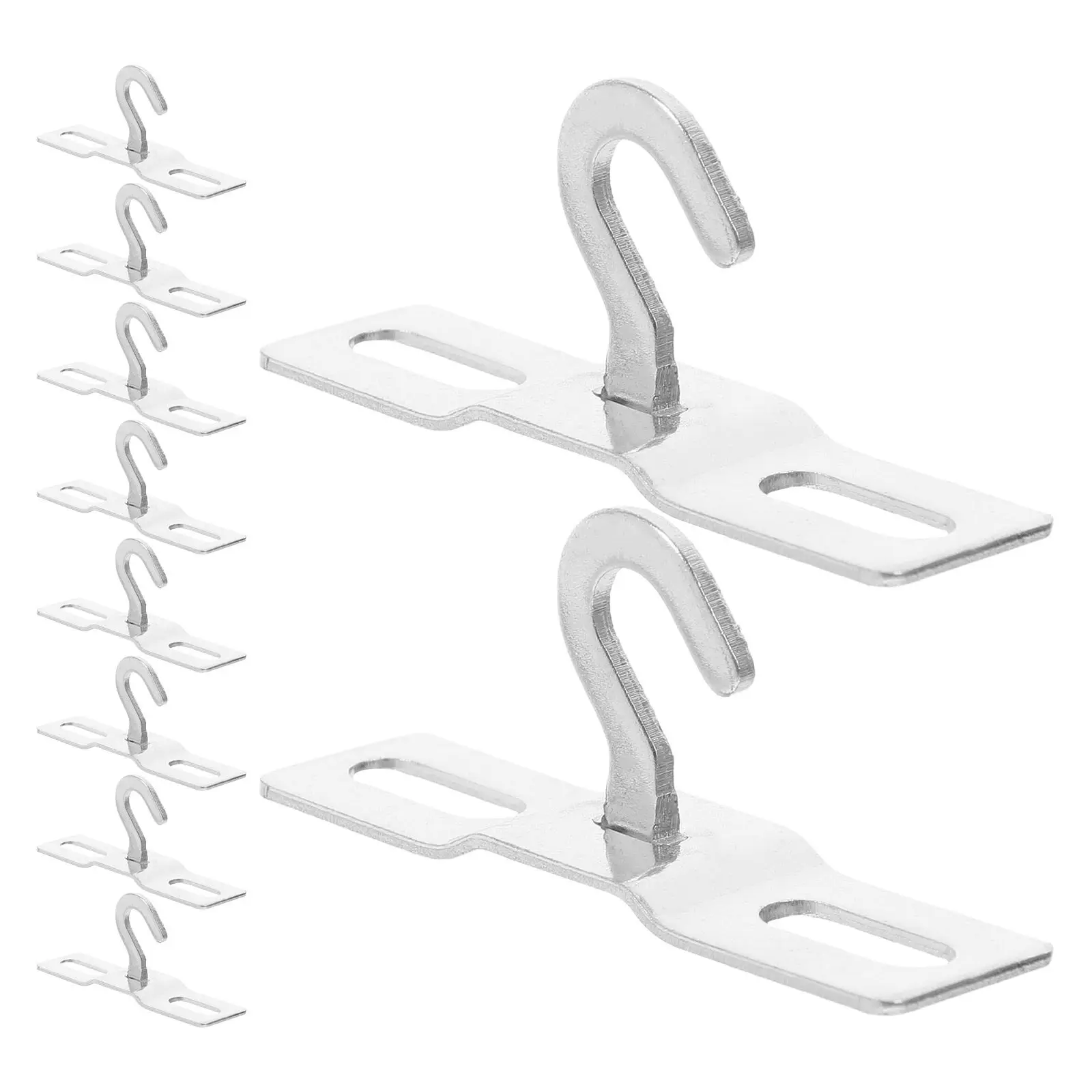 10Pcs Versatile Flat Plate Hanging Hooks Heavy Duty Ceiling Mount Brackets for Lighting Fixtures Plant Hangers Fan Mounts Decor