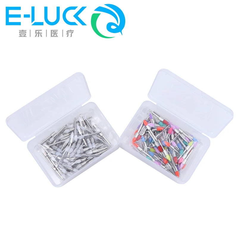 

100Pcs/Box Dental Polishing Brush RA Shank Tapered Disposable Nylon Prophy Brushes Dentistry Clinic Lab Tools