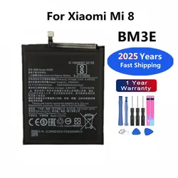 2024 Years 3400mAh BM3E Xiao Mi Original  Battery For Xiaomi Mi 8 Mi8 M8 M 8 Phone Battery Bateria In Stock with Tools
